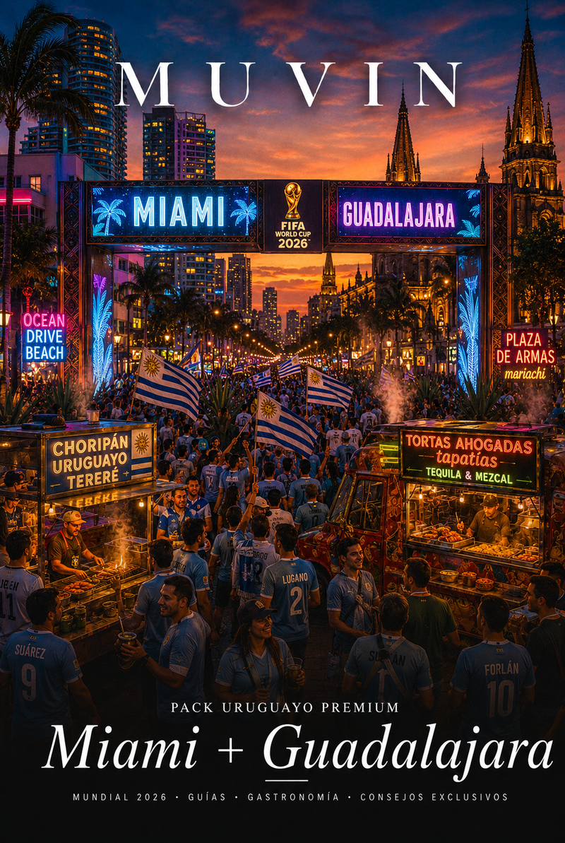 Pack Uruguayo Premium Muvin: Miami + Guadalajara