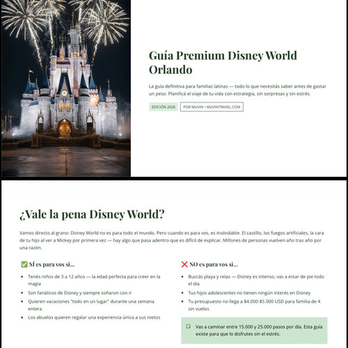 Guía Disney World Orlando 2026: itinerarios de 4, 5 y 7 días