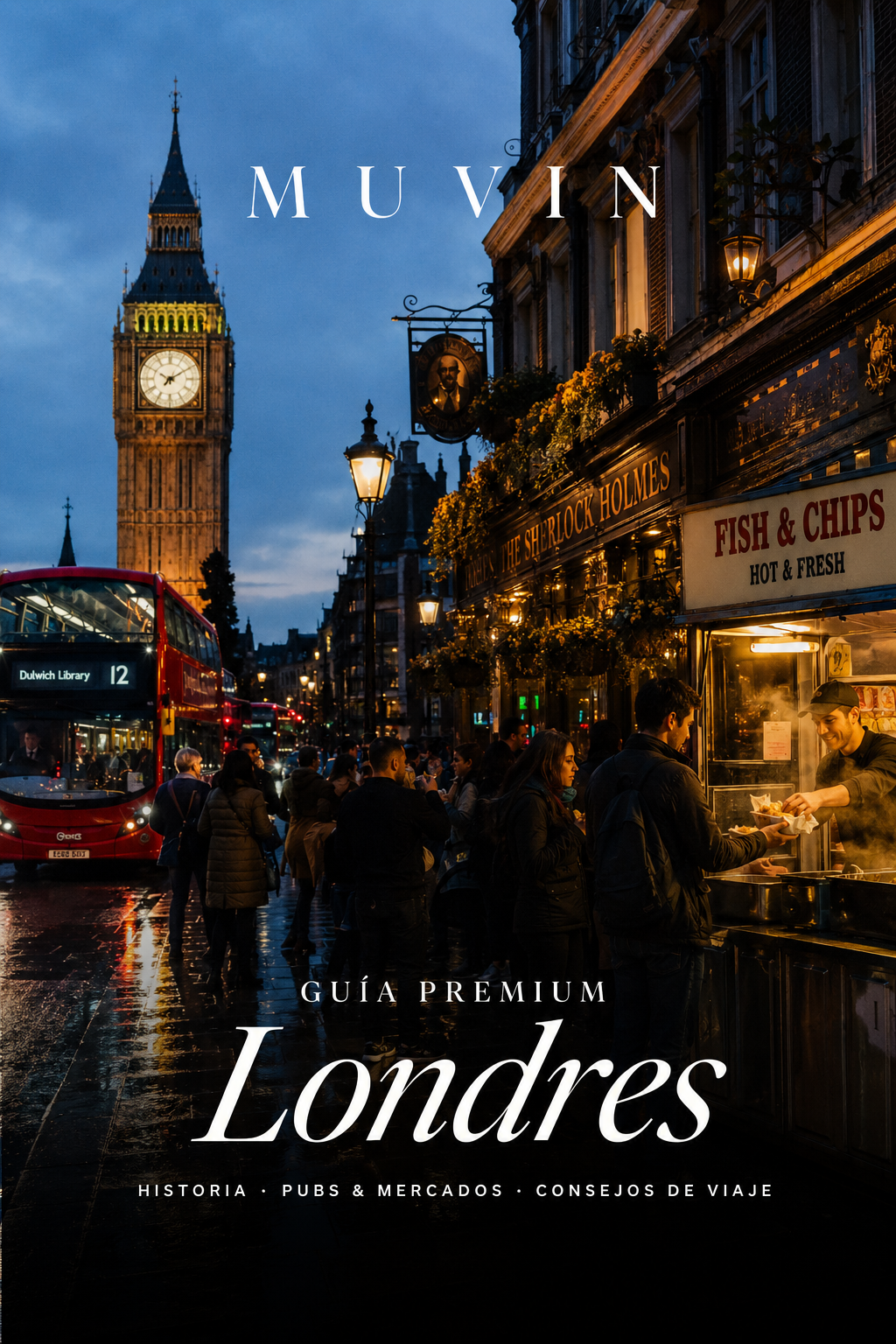 Guía de viaje Londres 2026 en PDF de Muvin: portada