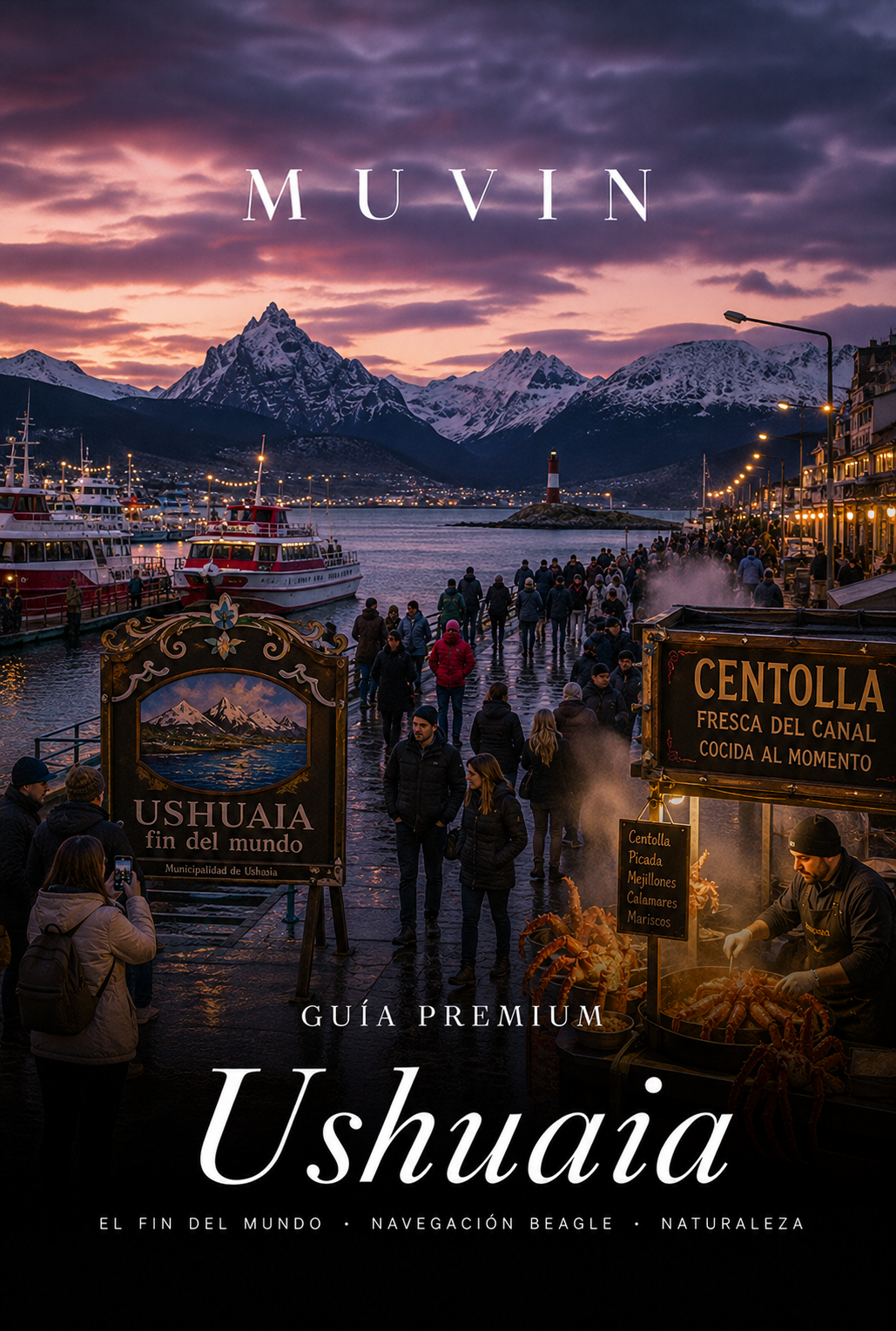 Guía de viaje Ushuaia 2026 en PDF de Muvin: itinerarios y excursiones