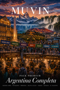 Pack Argentina Completa | 7 Guías Premium Muvin — Buenos Aires, Bariloche, Mendoza, Salta y Jujuy, Iguazú, Ushuaia y El Calafate