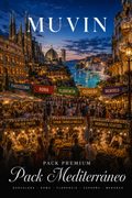 🏖️ Pack Mediterráneo | 5 Guías Premium Muvin — Barcelona, Roma, Florencia, Cerdeña y Menorca